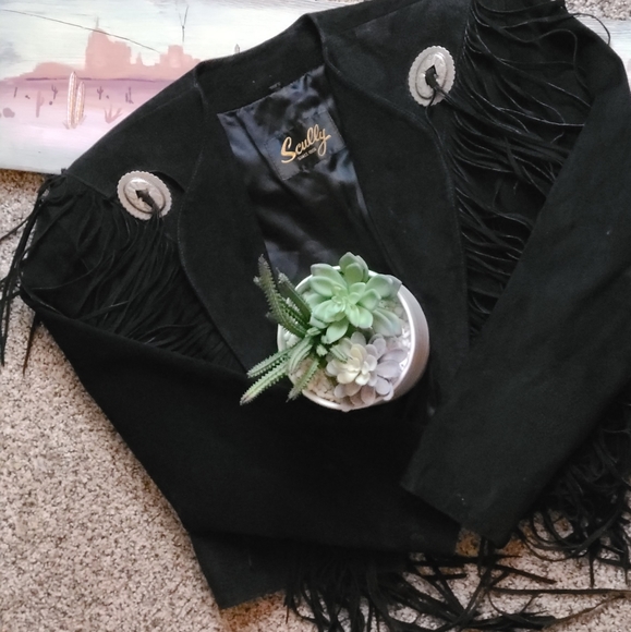 Vintage suede fringe coat - Picture 4 of 6